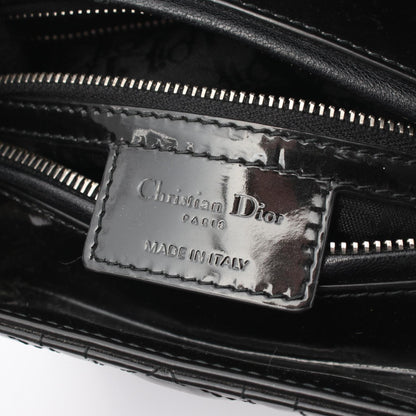 クリスチャンディオール LADY DIOR カナージュ パテントレザー 2wayハンドバッグ