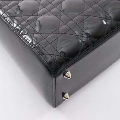クリスチャンディオール LADY DIOR カナージュ パテントレザー 2wayハンドバッグ