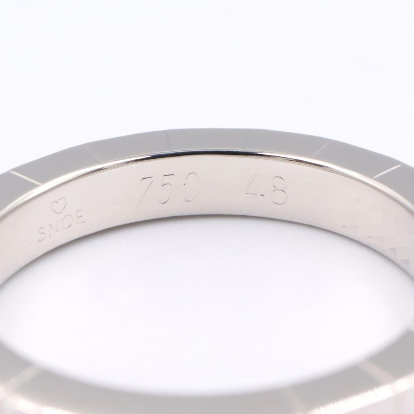 カルティエ ラニエール Au750ホワイトゴールド リング 7.5号