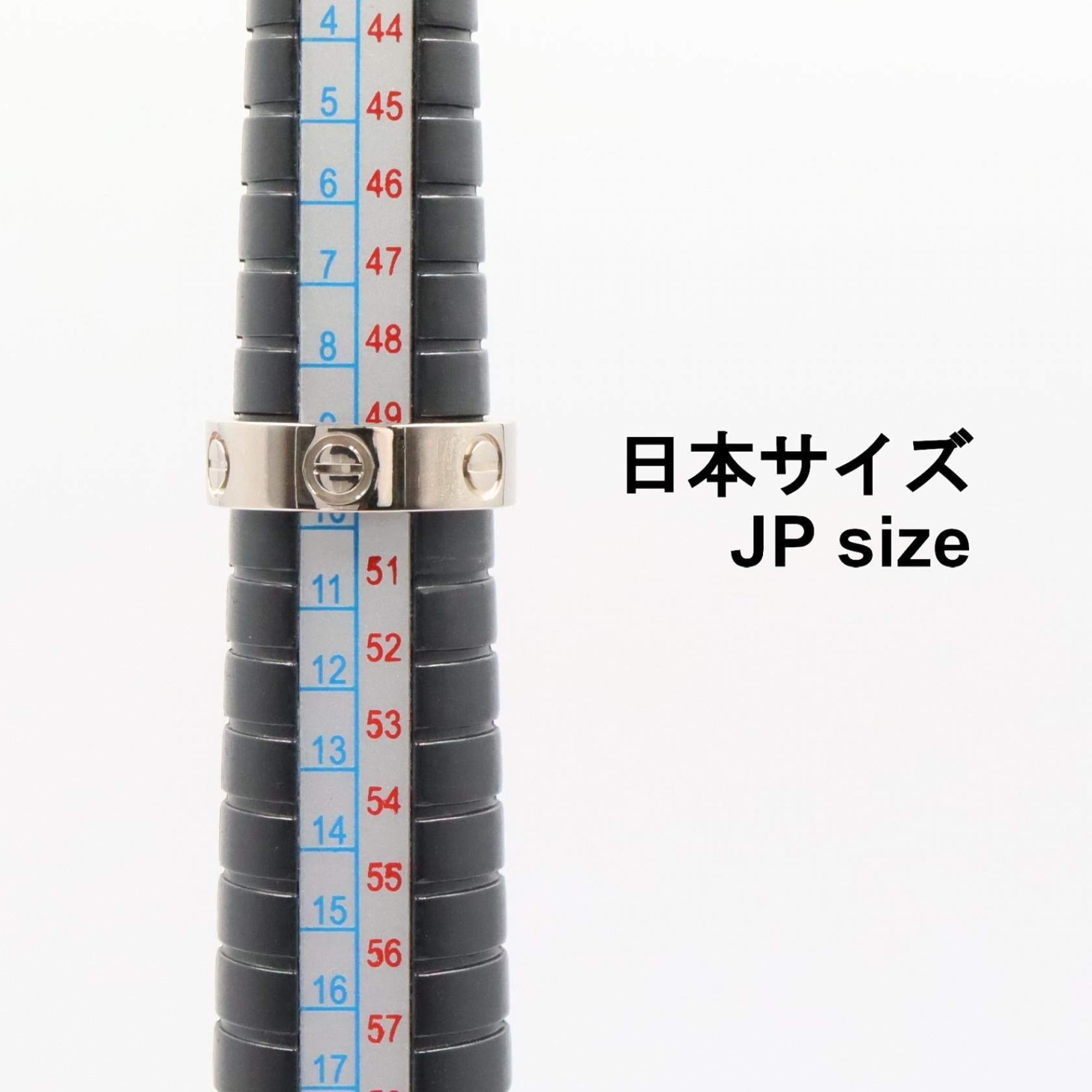 カルティエ ラブ Au750ホワイトゴールド リング 9.5号