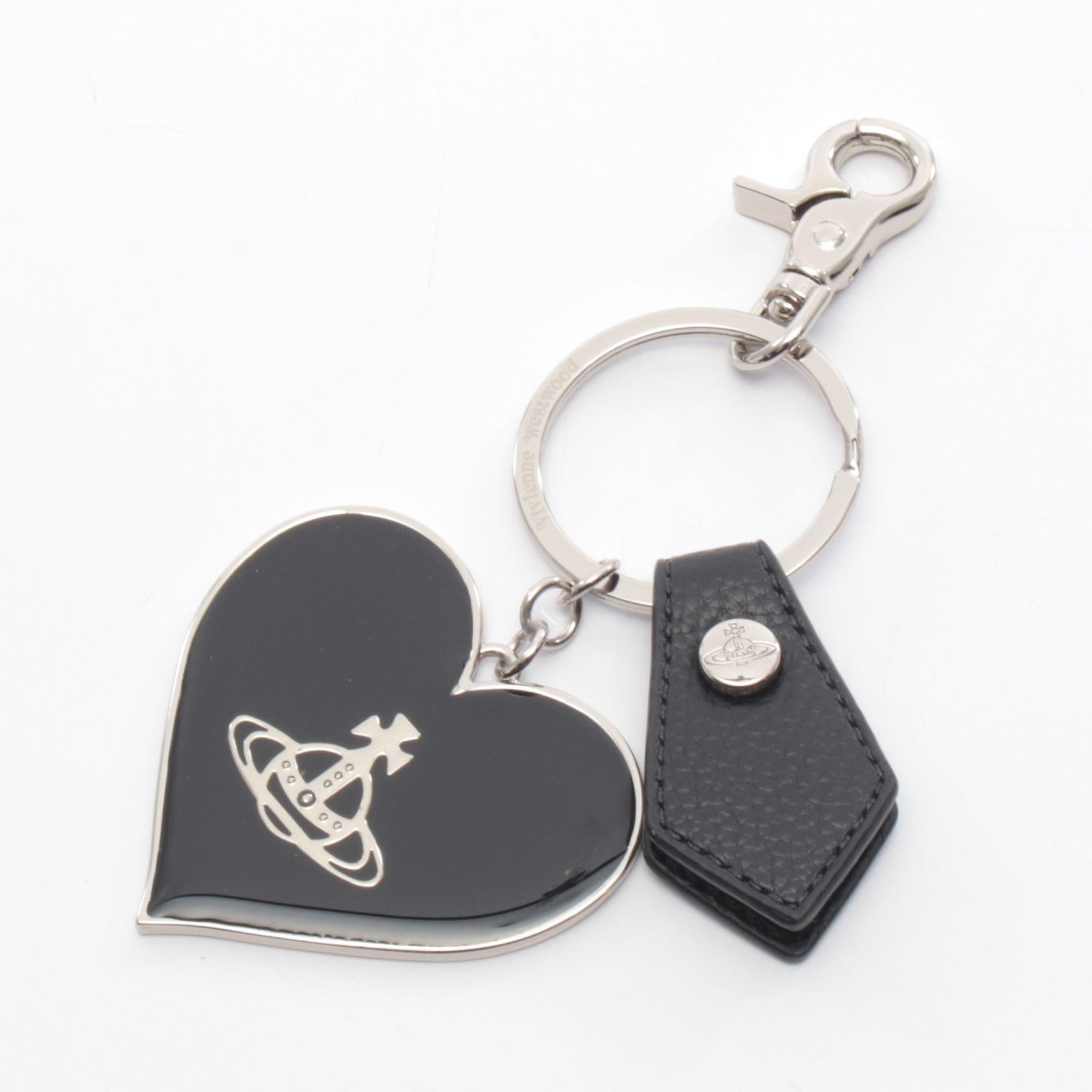 ヴィヴィアンウエストウッド MIRROR HEART ORB レザーメタルチャーム