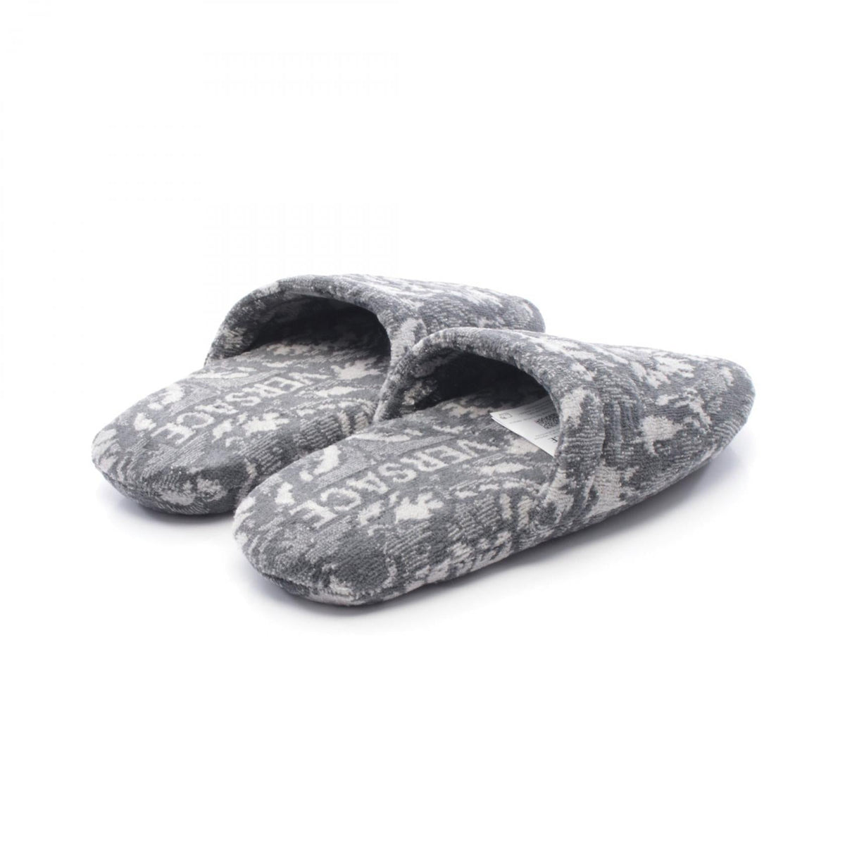 ヴェルサーチェ Bath Slippers Barocco コットンカシミヤサンダル