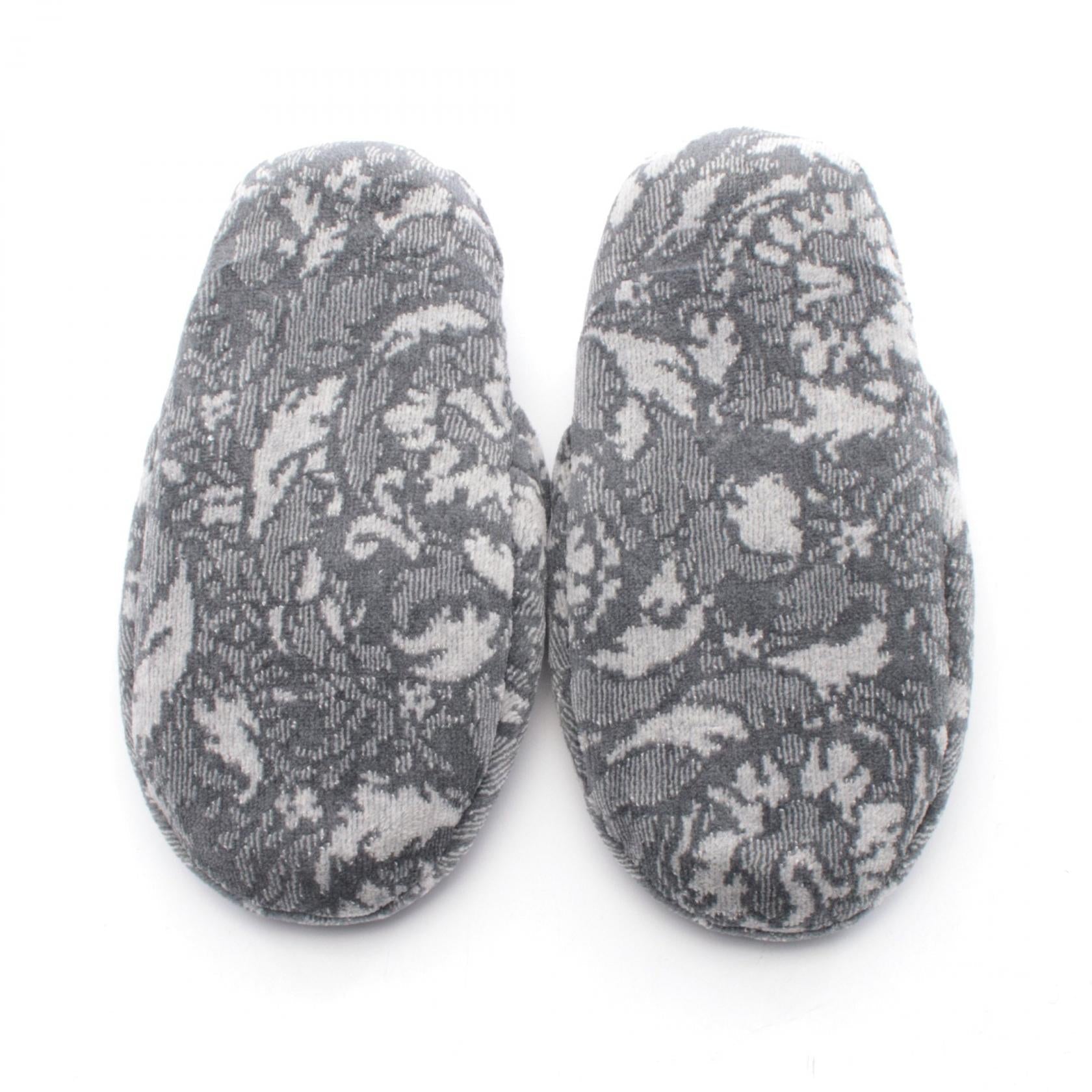 ヴェルサーチェ Bath Slippers Barocco コットンカシミヤサンダル