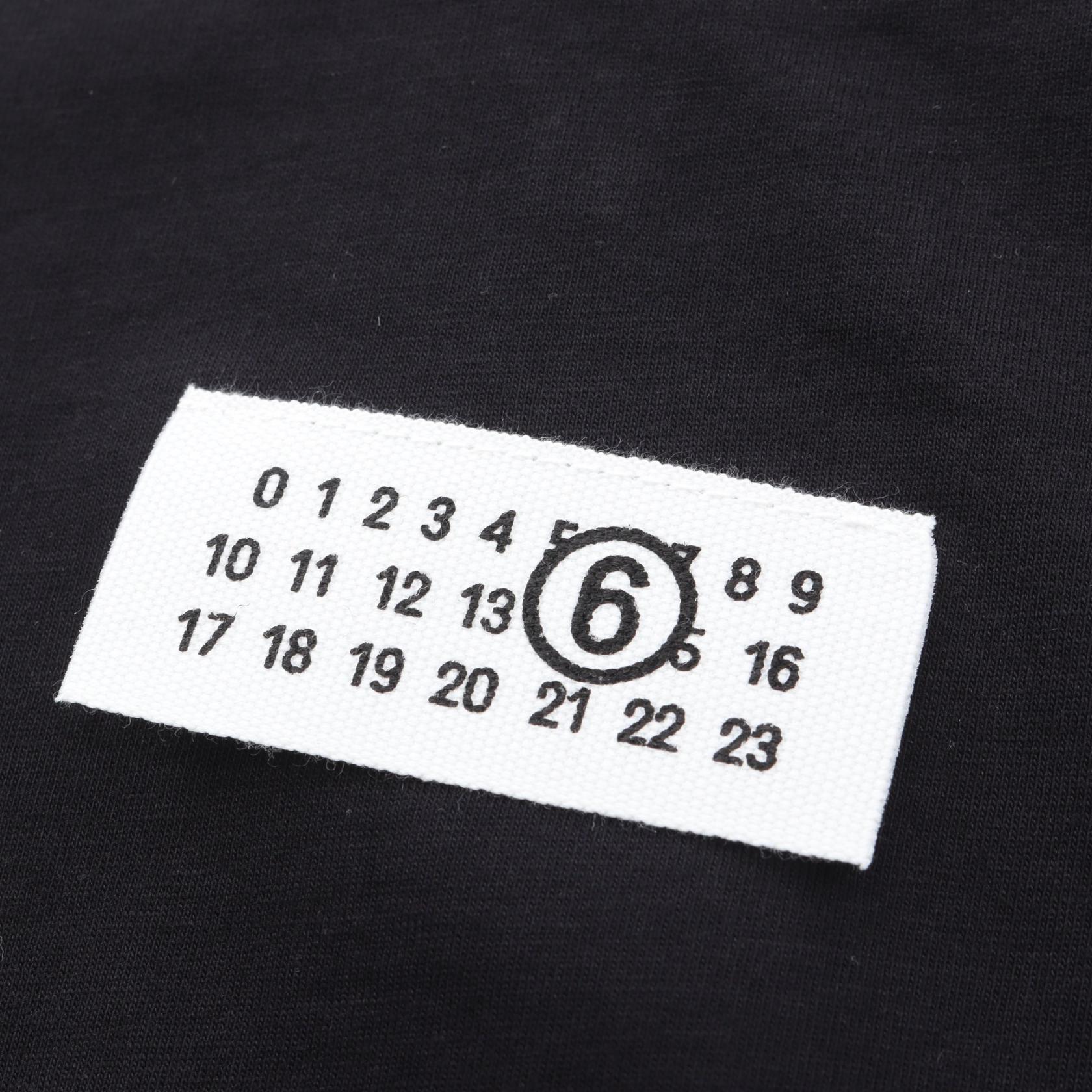 エムエムシックス ナンバリングロゴ コットン 半袖Tシャツ