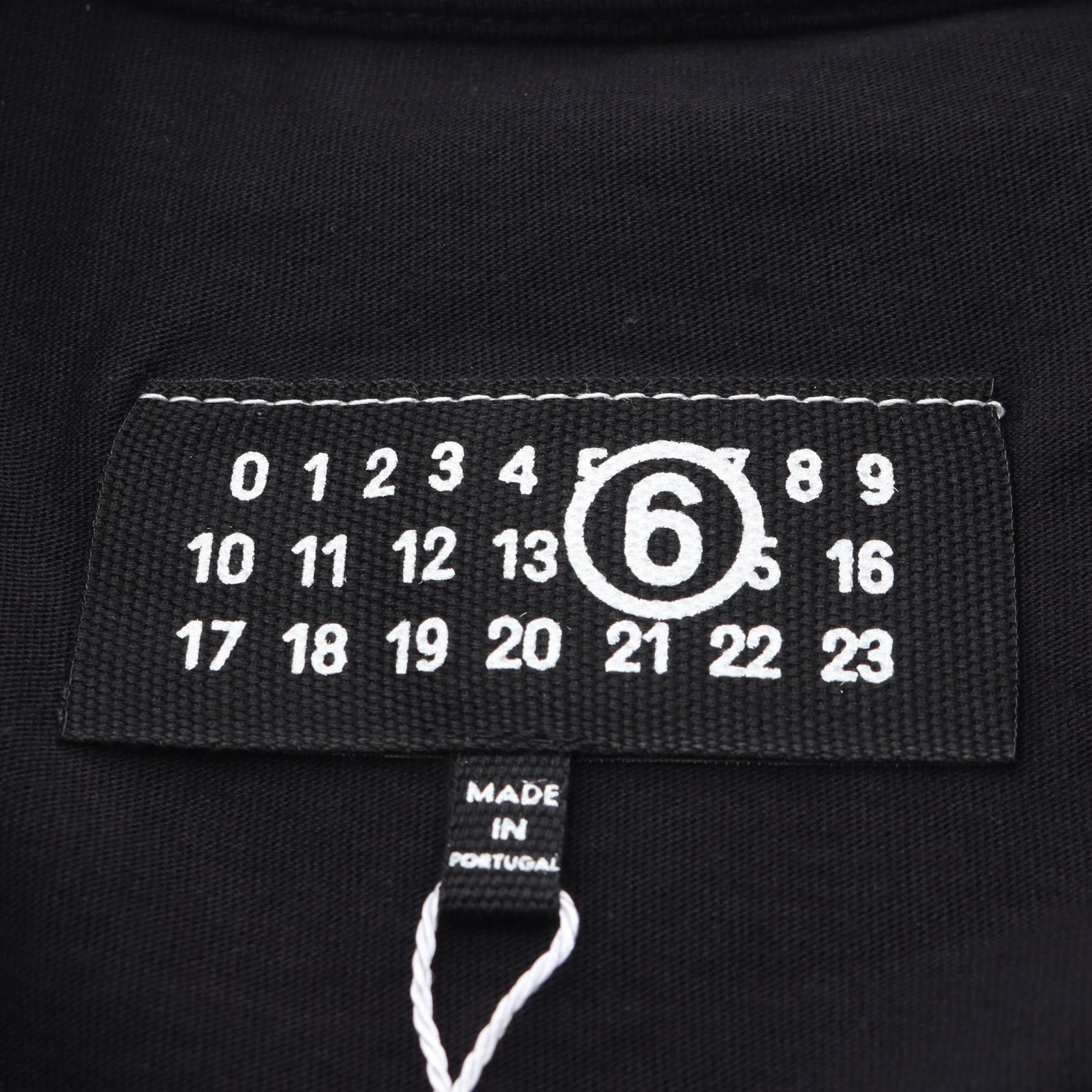 エムエムシックス ナンバリングロゴ コットン 半袖Tシャツ