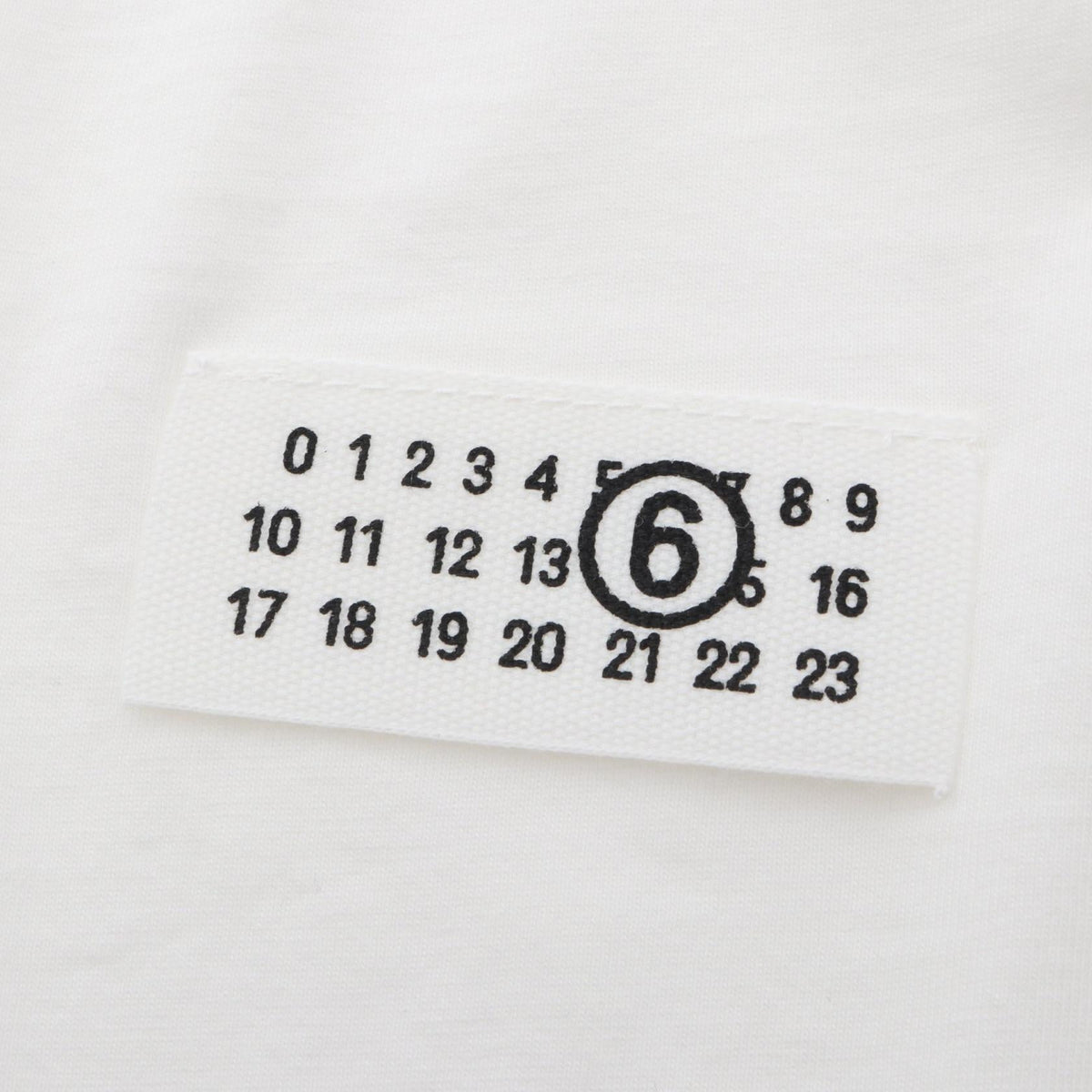 エムエムシックス ナンバリングロゴ コットン 半袖Tシャツ