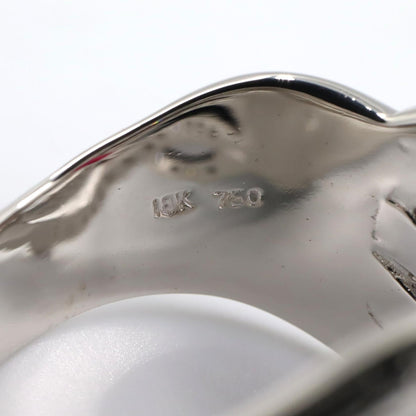 ジュエリー Au750ホワイトゴールド ルビー ダイヤモンド リング