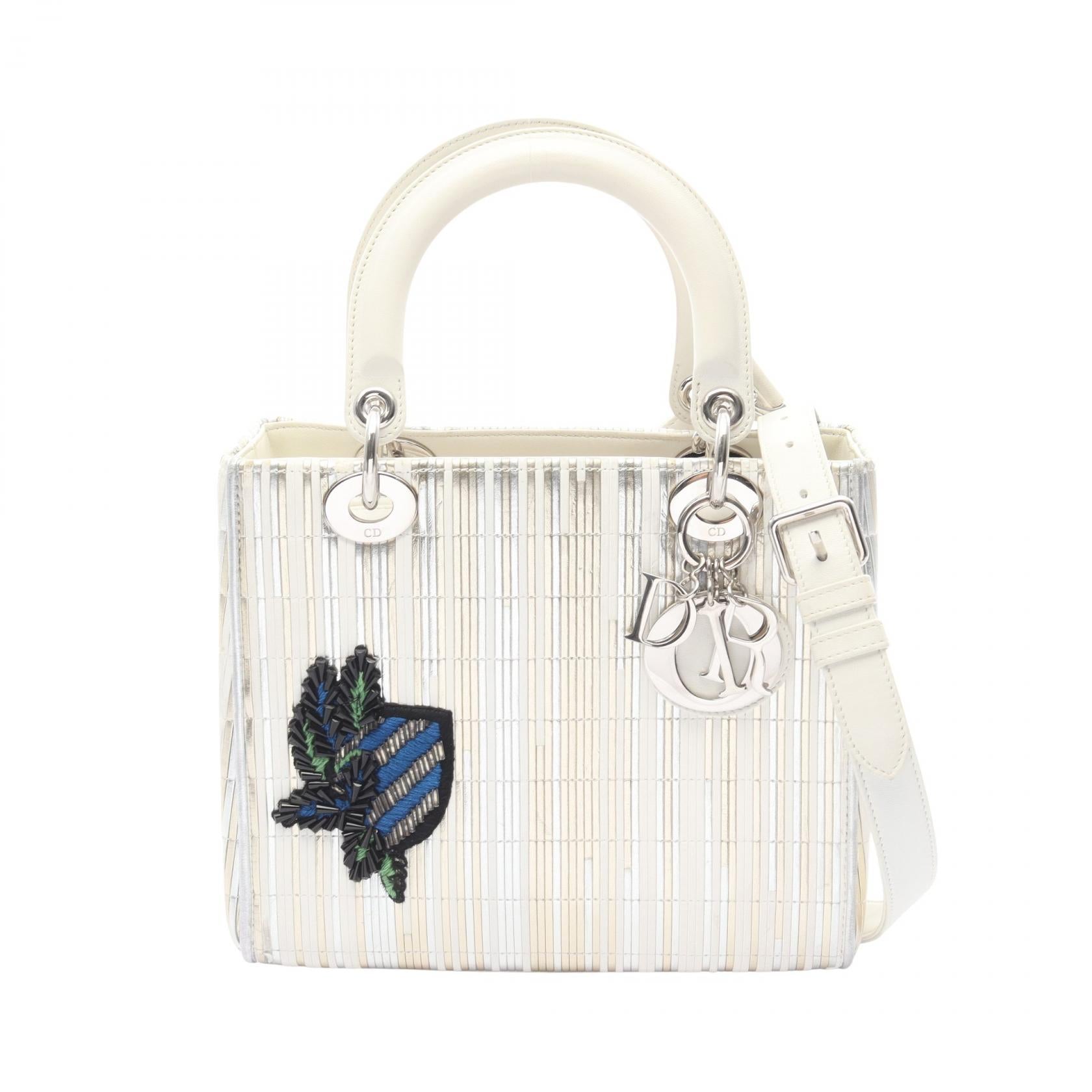 ディオール LADY DIOR レザー ハンドバッグ