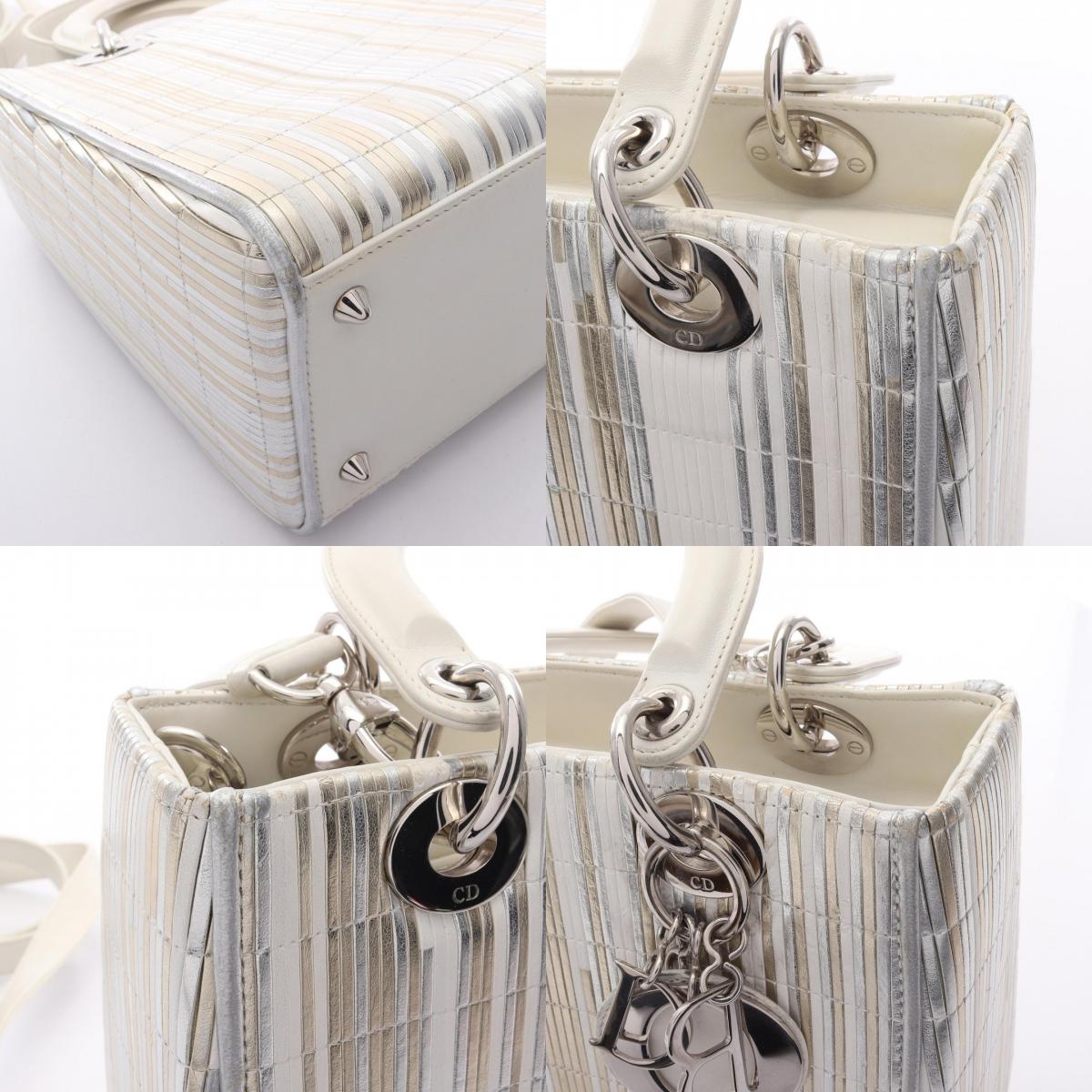 ディオール LADY DIOR レザー ハンドバッグ