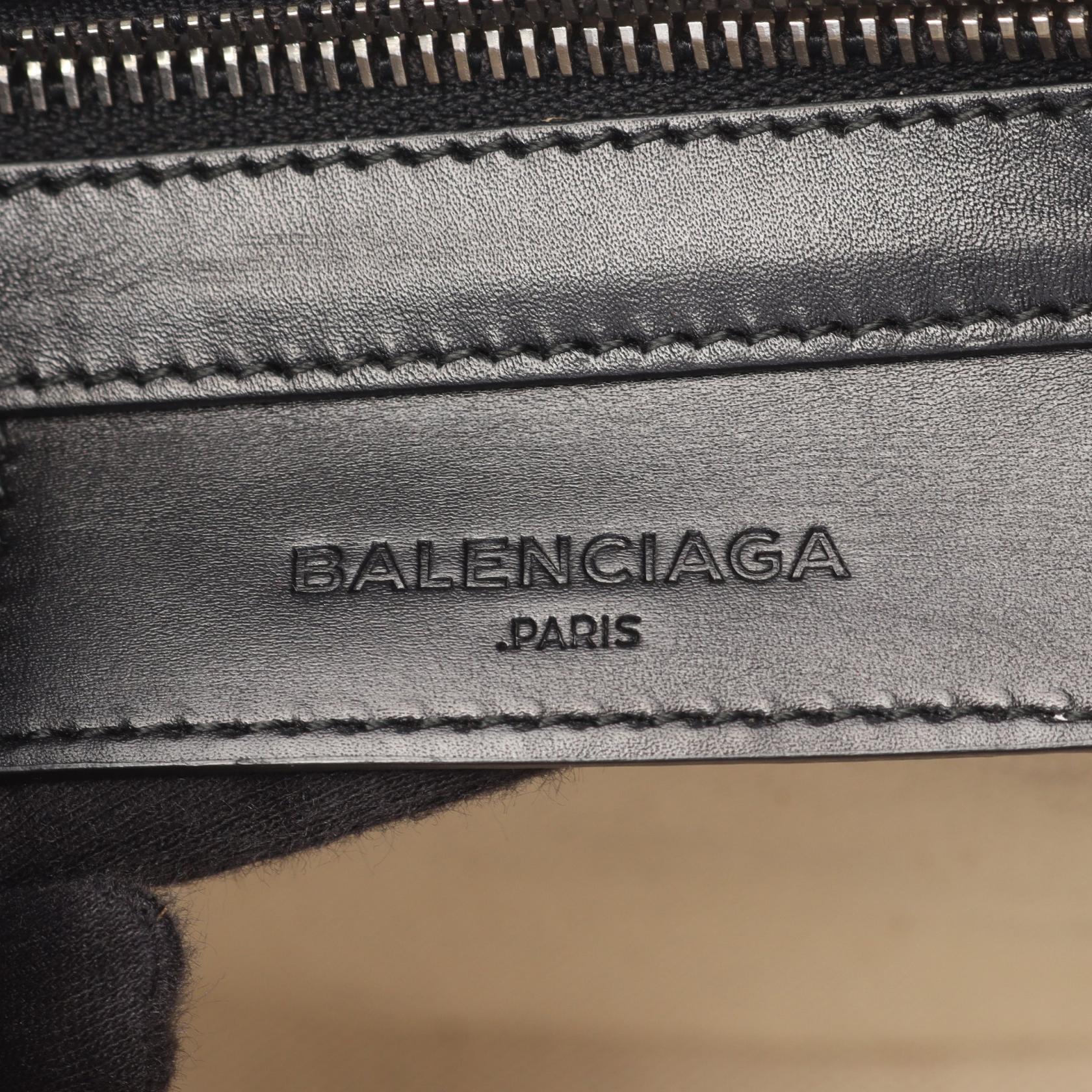バレンシアガ マリン レザーキャンバス トートバッグ