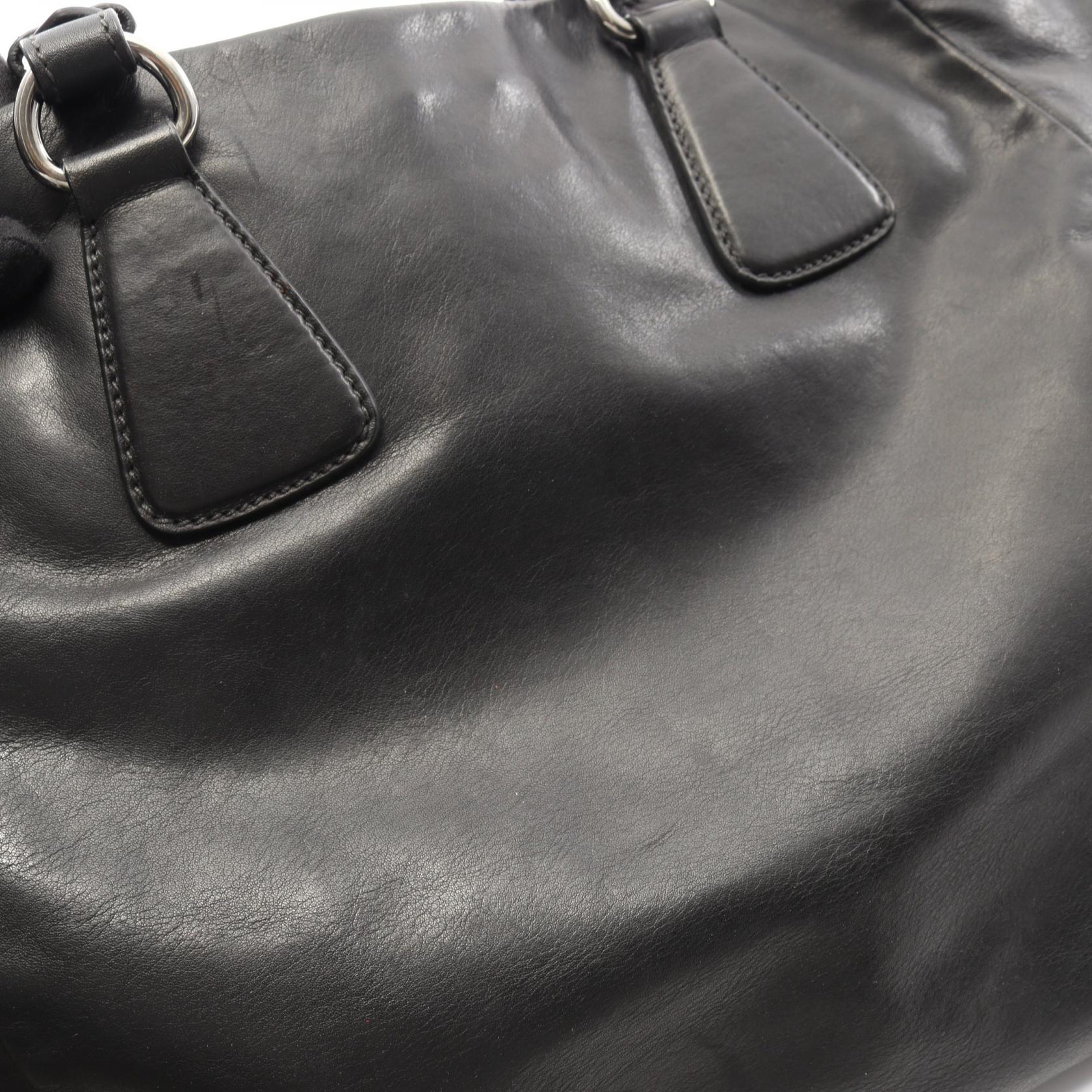 プラダ SOFT CALF レザー2wayハンドバッグ