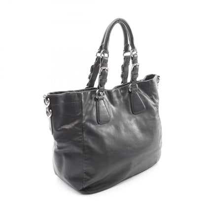 プラダ SOFT CALF レザー2wayハンドバッグ