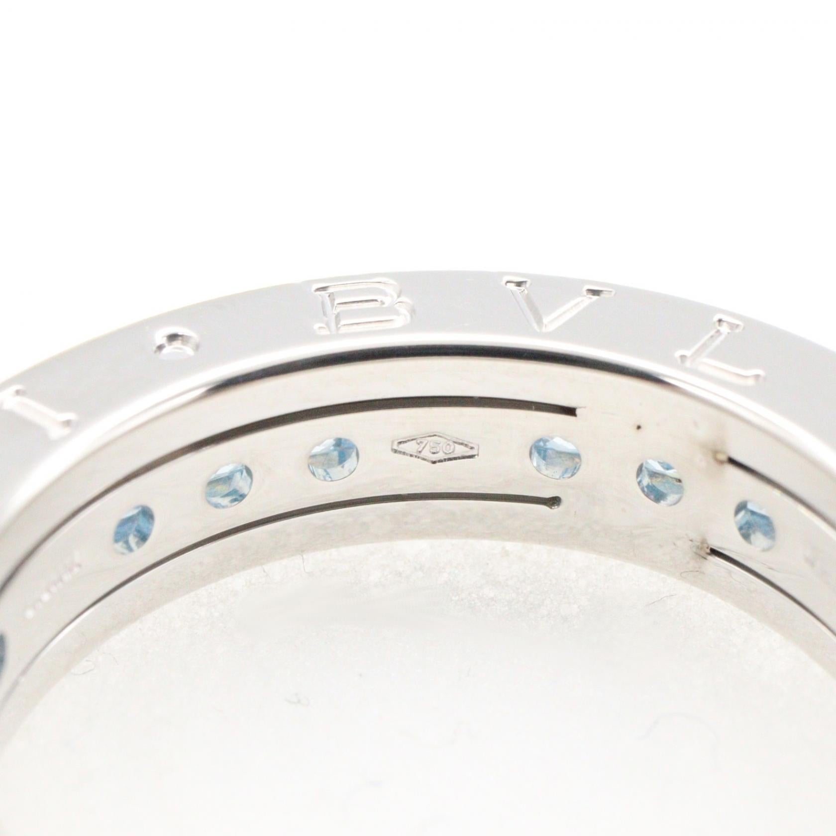 ブルガリ B-zero1 Au750 ブルートパーズ リング 9号