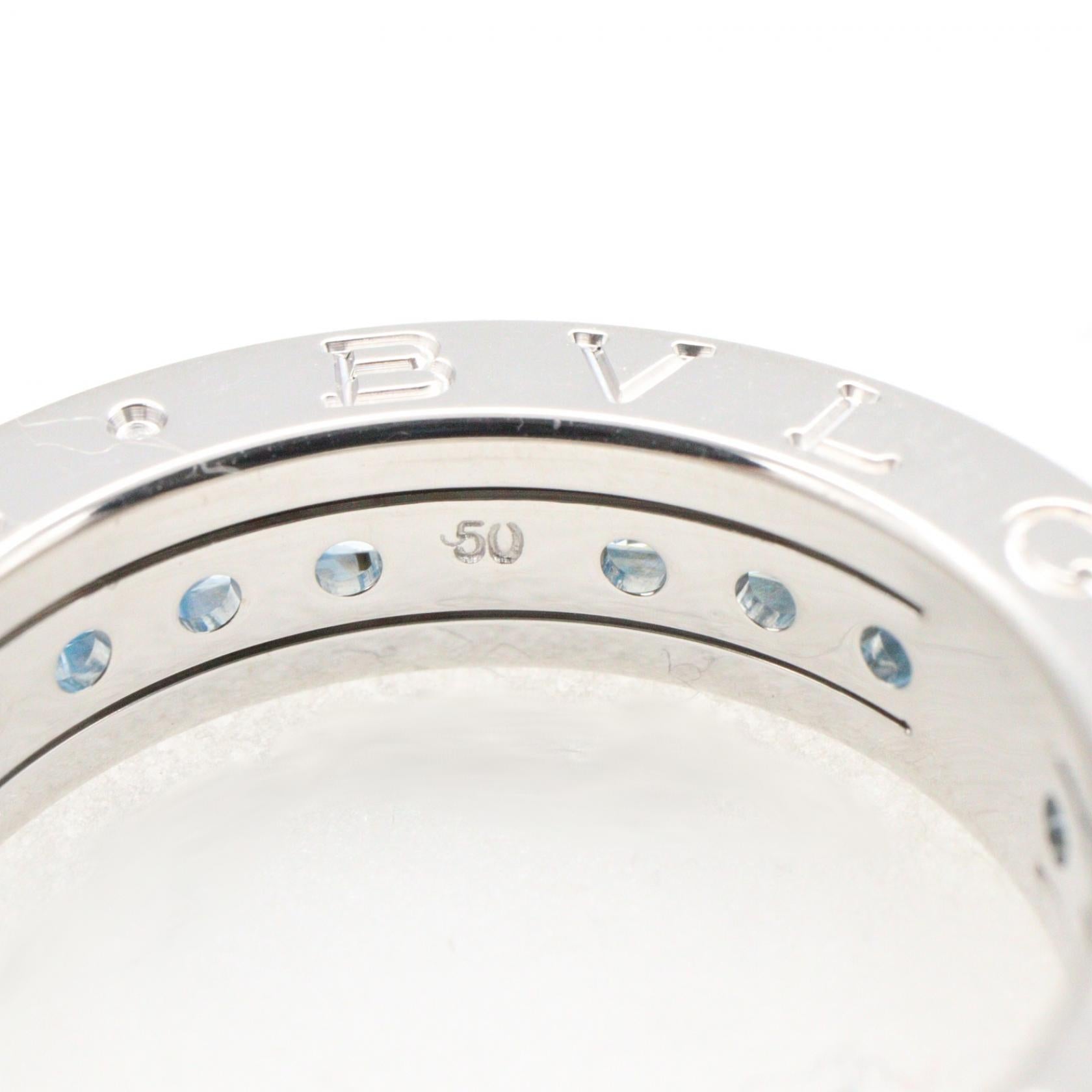 ブルガリ B-zero1 Au750 ブルートパーズ リング 9号
