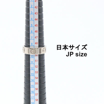 カルティエ ラブ Au750ホワイトゴールド リング 9号