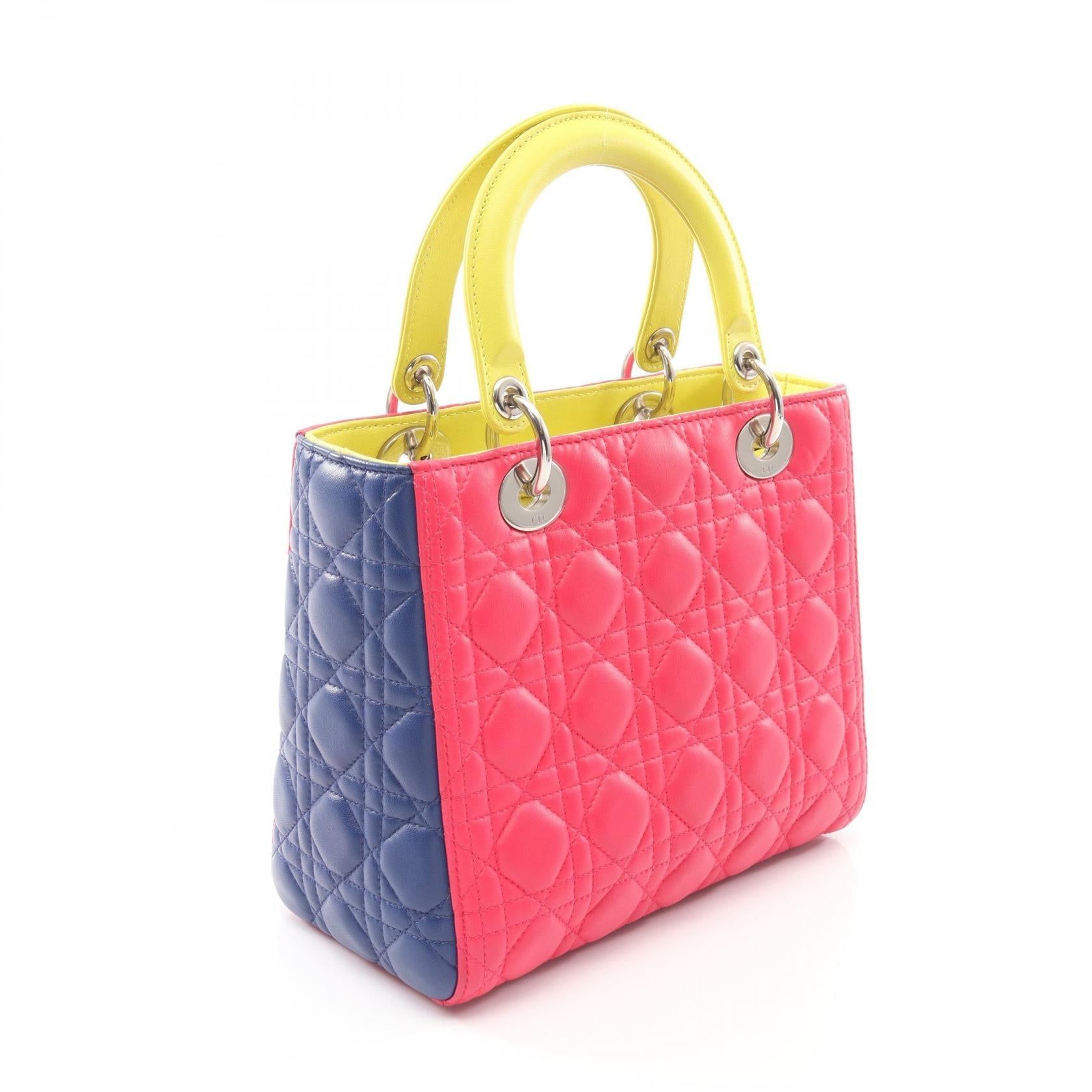 ディオール LADY DIOR レザー2wayハンドバッグ