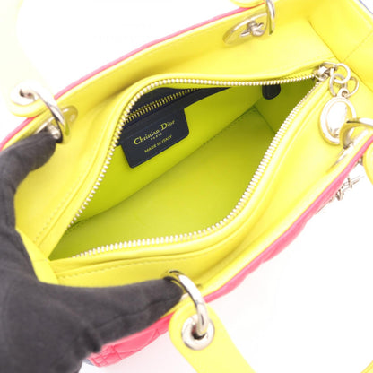 ディオール LADY DIOR レザー2wayハンドバッグ