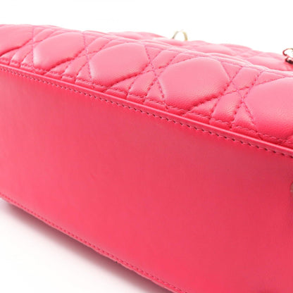 ディオール LADY DIOR レザー2wayハンドバッグ