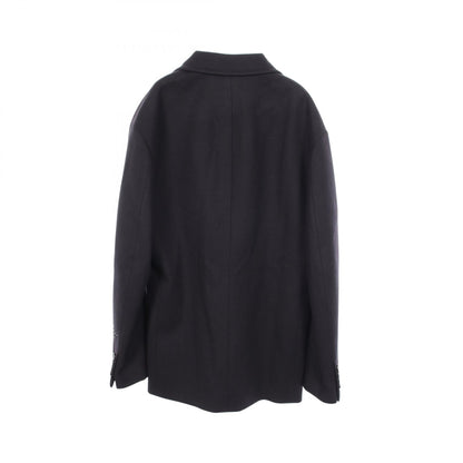 エルメス レザーパッチ ウールコート