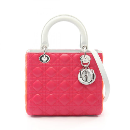 ディオール LADY DIOR レザー ハンドバッグ