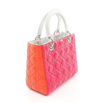 ディオール LADY DIOR レザー ハンドバッグ