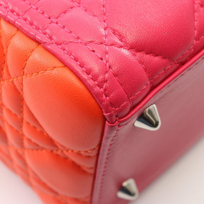 ディオール LADY DIOR レザー ハンドバッグ