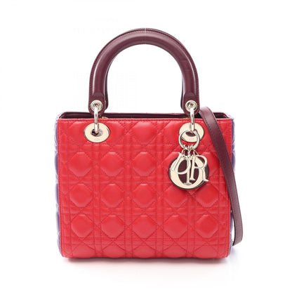 ディオール LADY DIOR ラムスキン 2WAYハンドバッグ