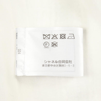 シャネル コットンノーカラージャケット