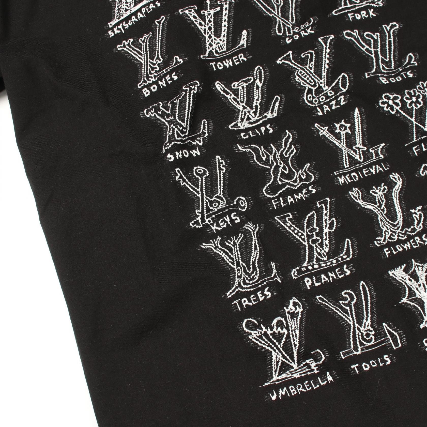 ルイヴィトン LVカートゥーン コットン 半袖Tシャツ