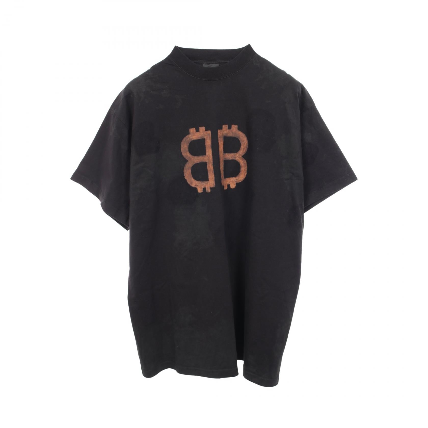 バレンシアガ BBロゴ コットン 半袖Tシャツ