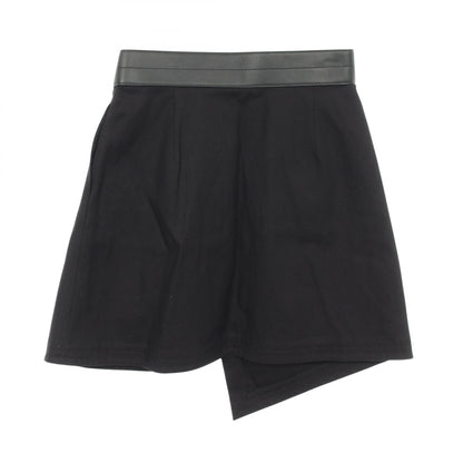 ロエベ コットンラムレザースカート