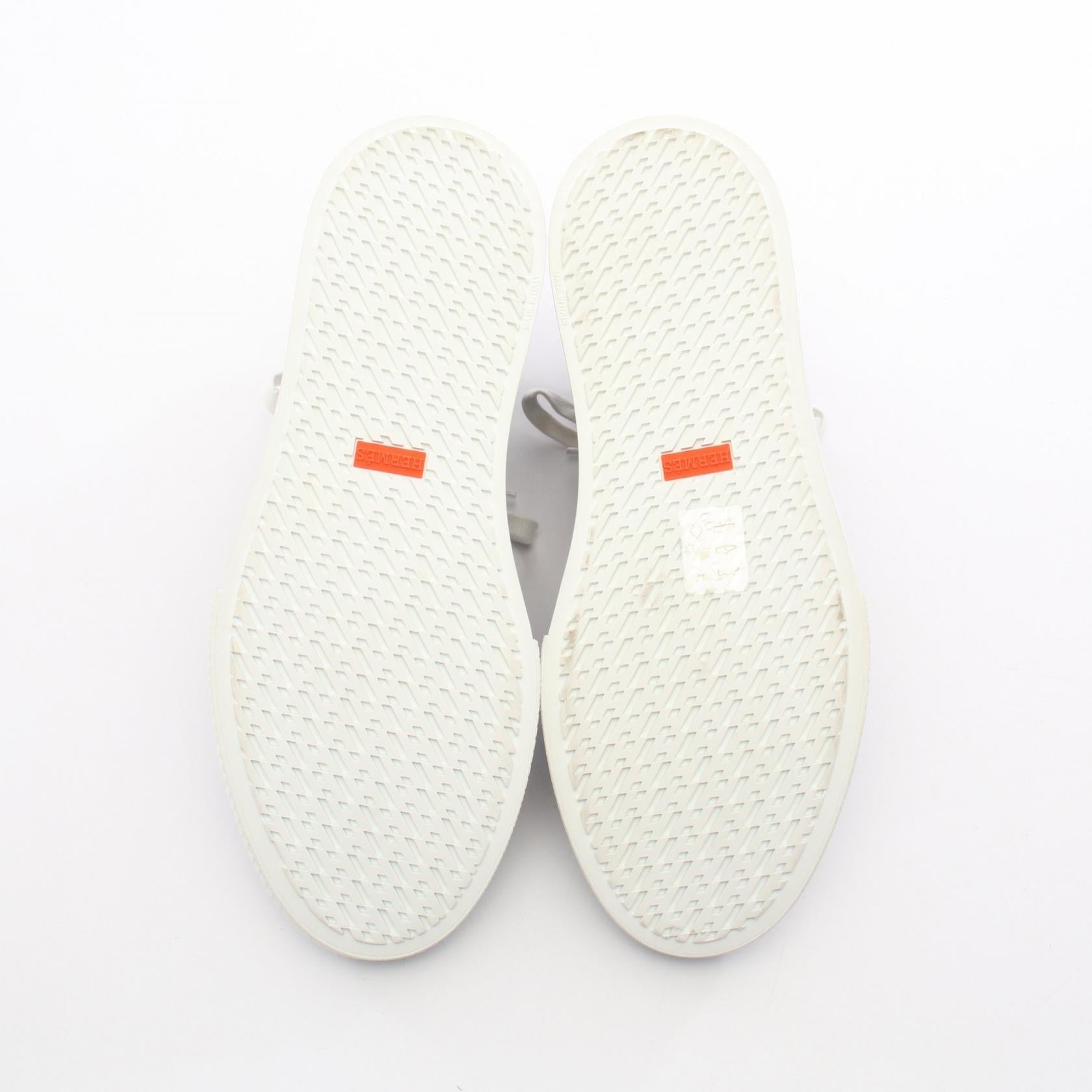 エルメス イリコ キャンバス レザー スニーカー