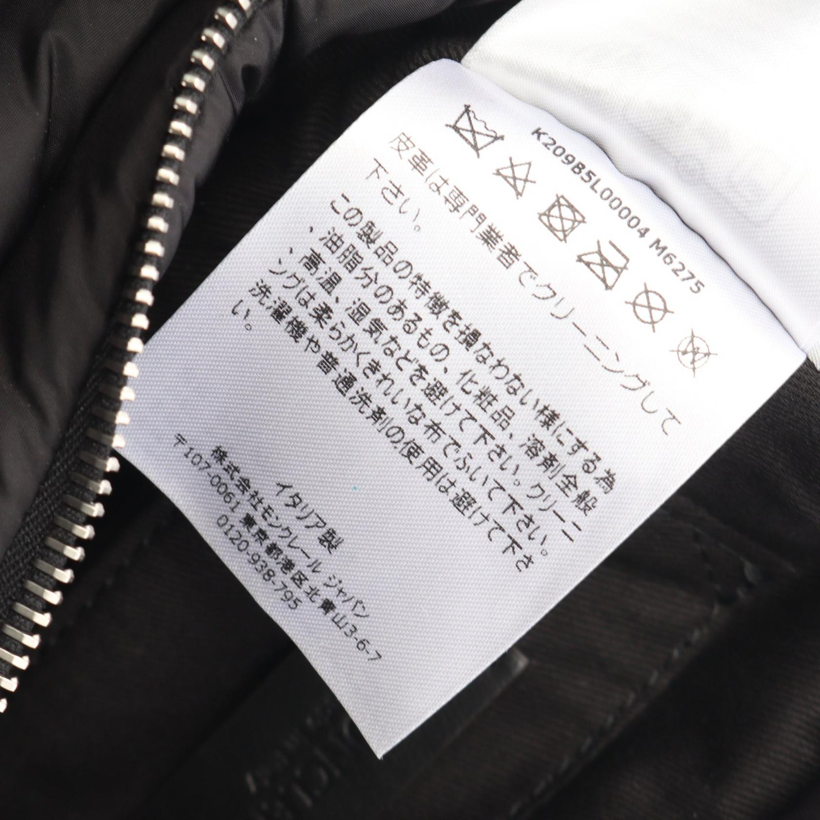 モンクレール MICRO CARADOC ナイロン レザー2wayハンドバッグ