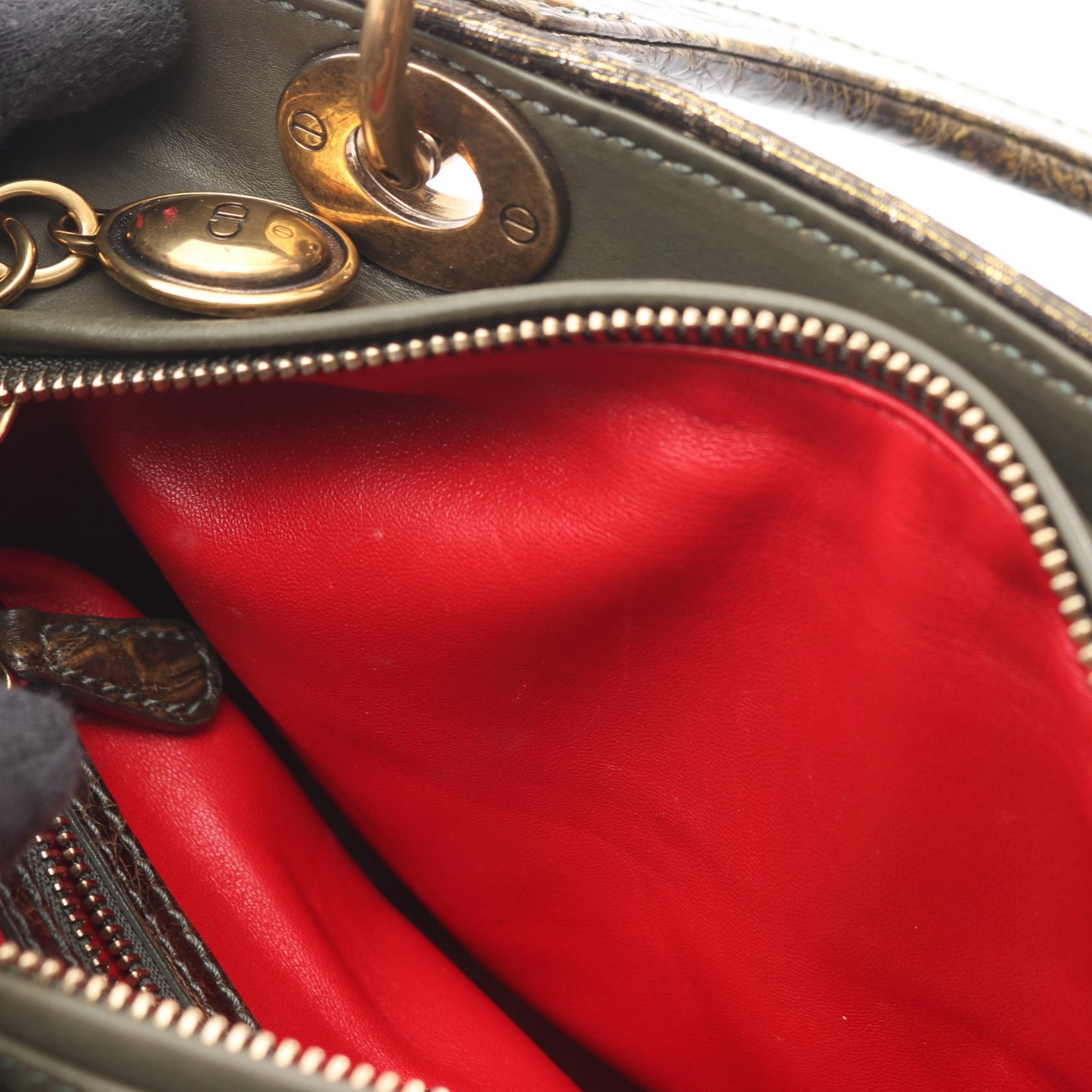 ディオール LADY DIOR レザー ハンドバッグ