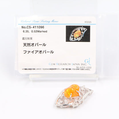 ジュエリー Au750 ダイヤモンド オパールペンダントトップ
