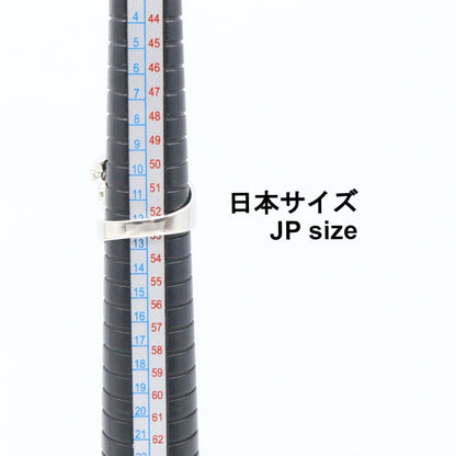 ジュエリー K18WG デマントイドガーネット ダイヤモンド リング