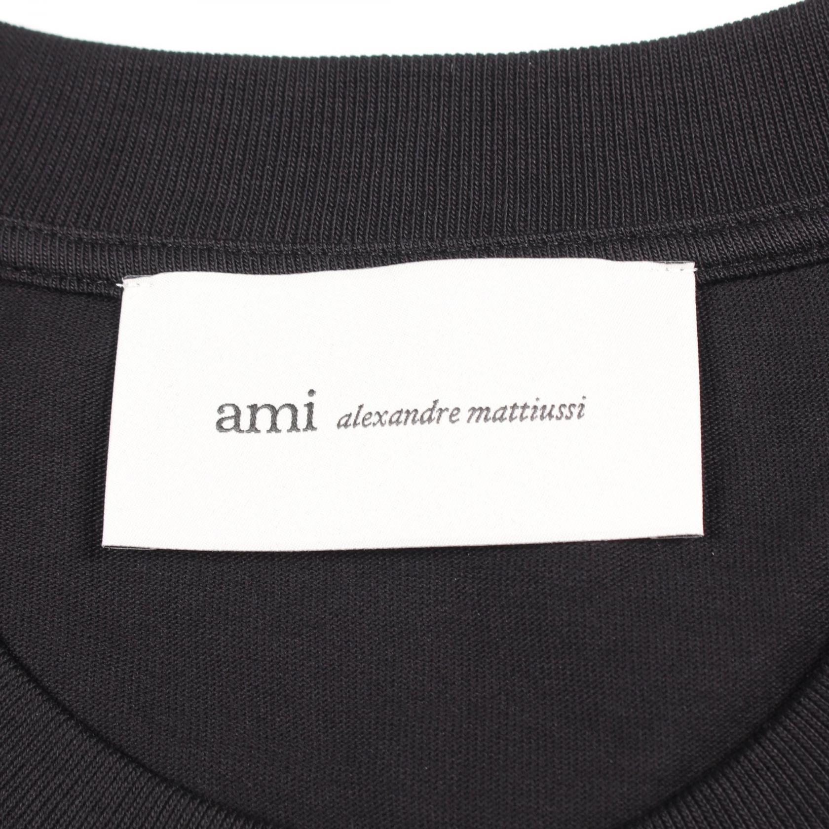 アミ コットン 半袖Tシャツ
