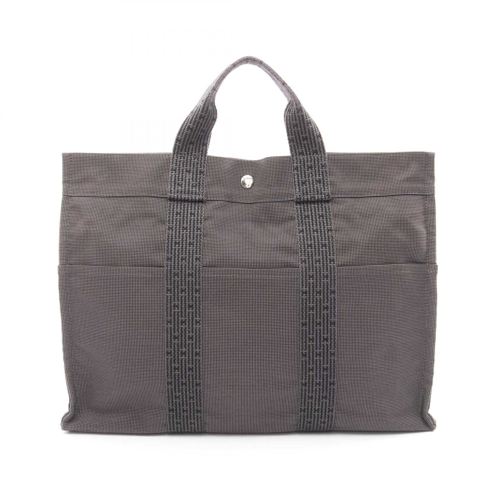 エルメス エールラインMM ナイロンキャンバス トートバッグ