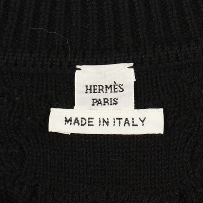 エルメス ホースビット Vネック ウールカシミヤ ワンピース