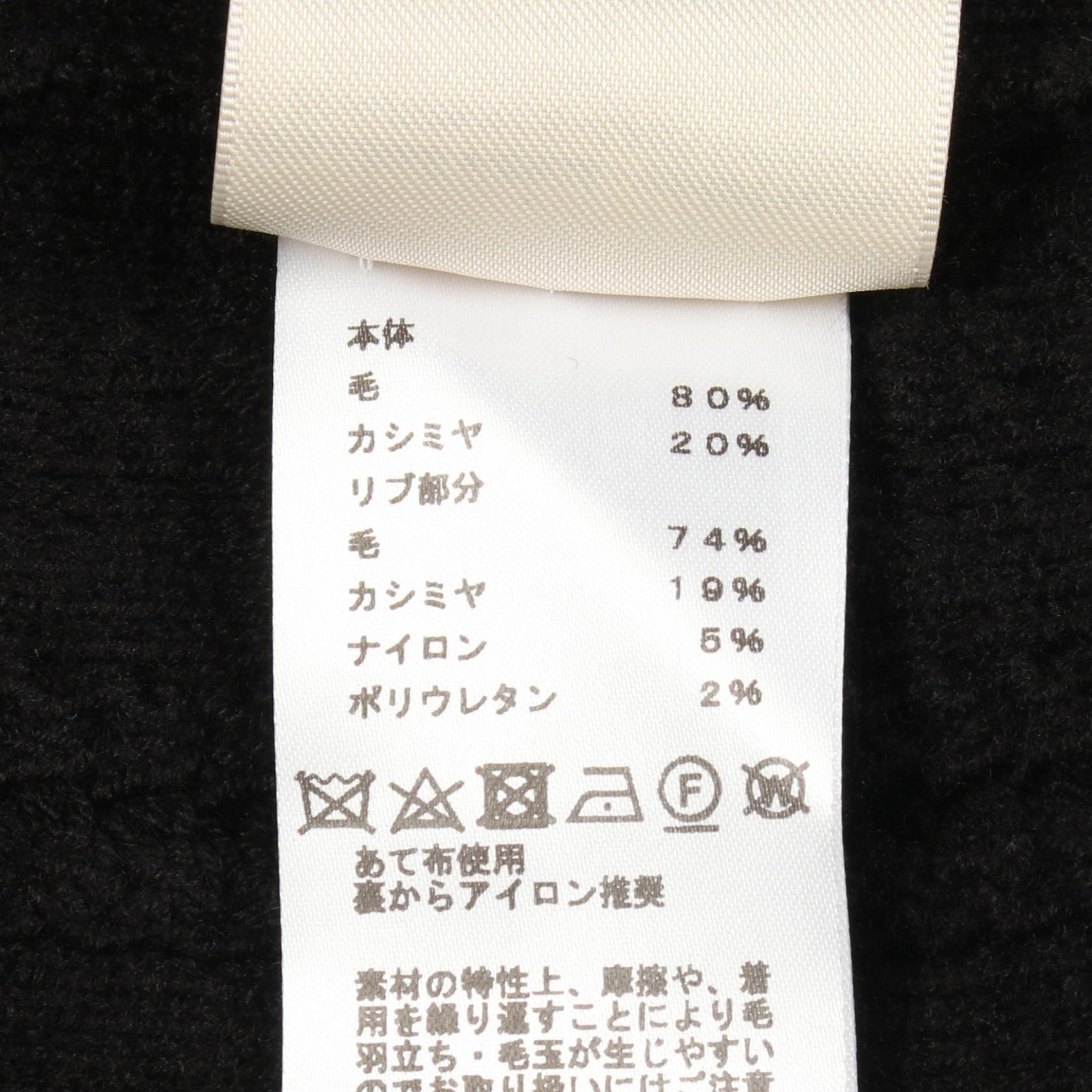 エルメス ホースビット Vネック ウールカシミヤ ワンピース