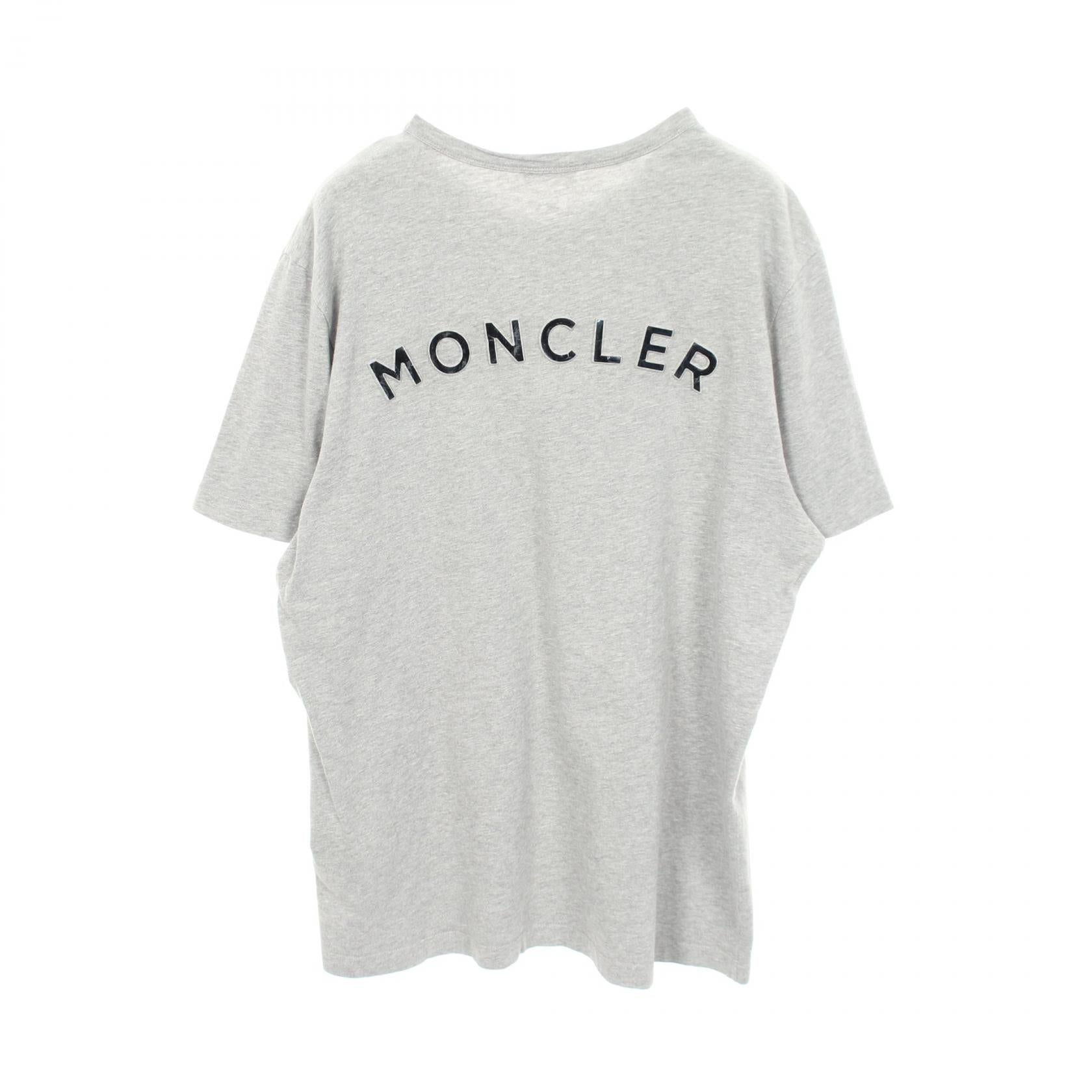 モンクレール ラバーロゴ コットン 半袖Tシャツ
