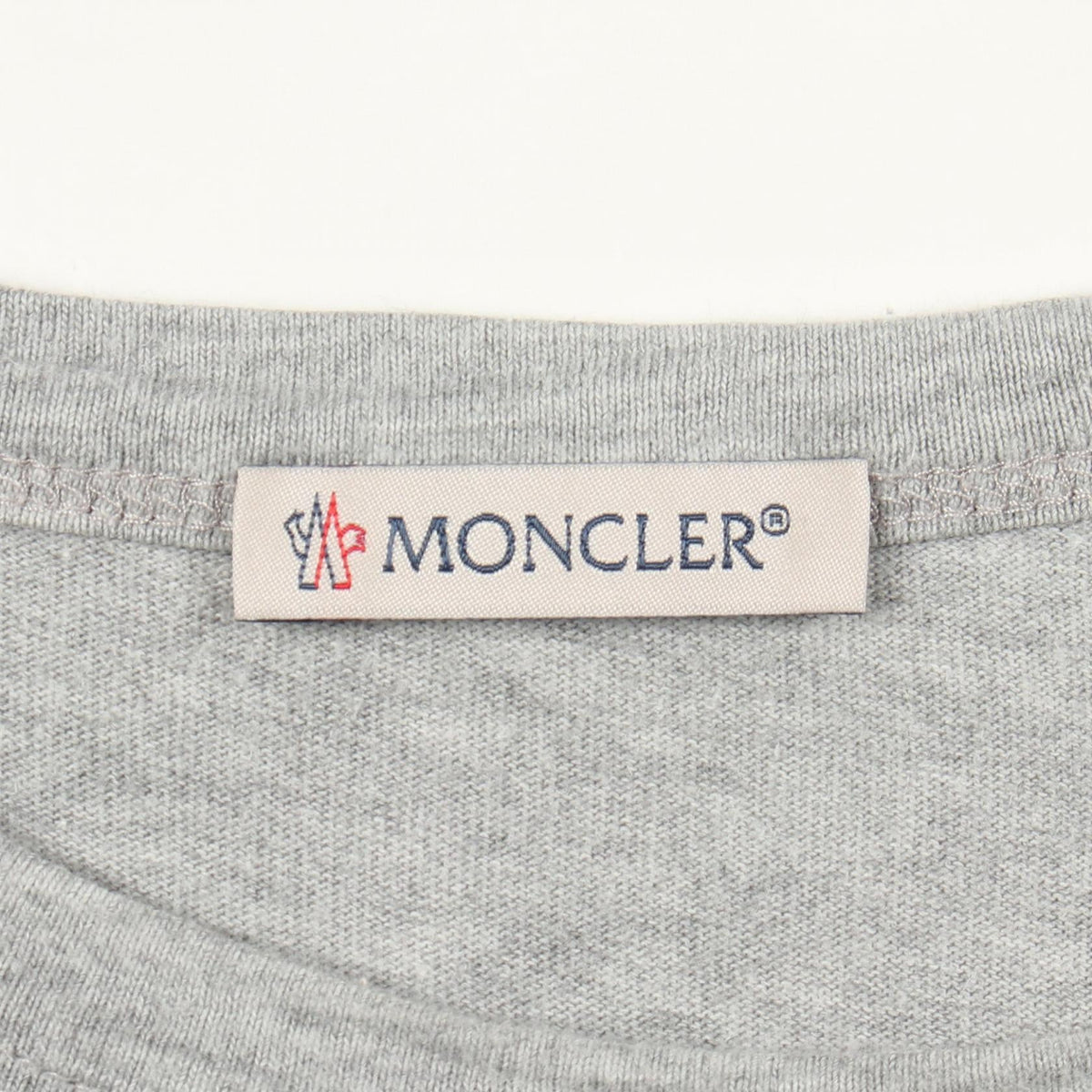 モンクレール ラバーロゴ コットン 半袖Tシャツ