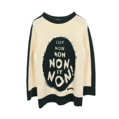 ディオール J'ADIOR8 NON NON NON ET NON! ウールカシミヤニット