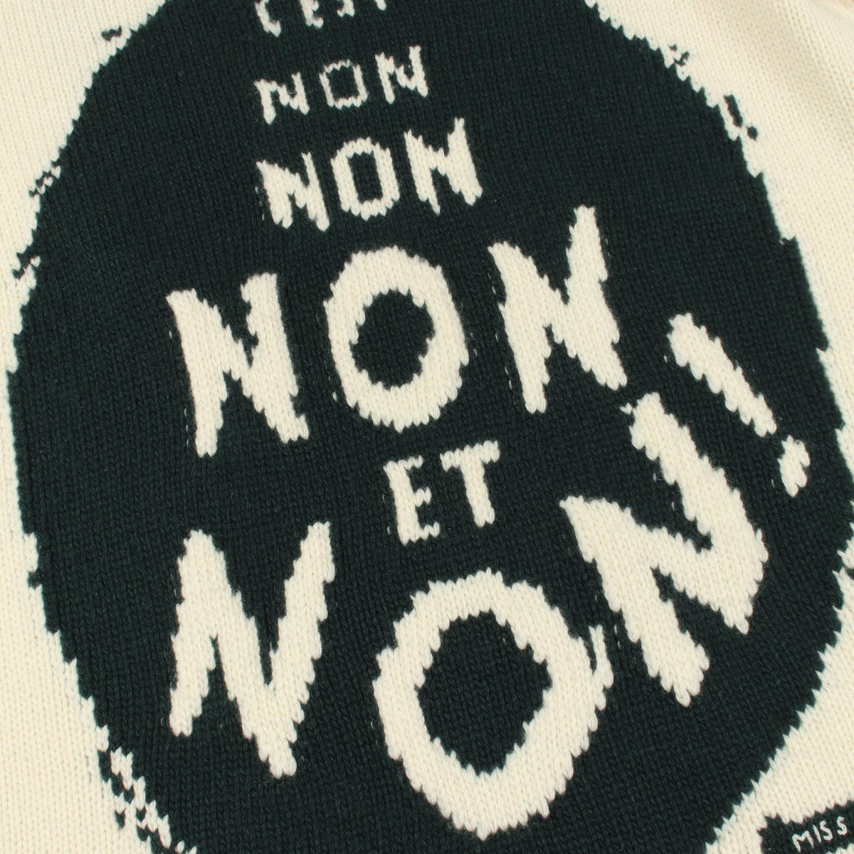 ディオール J'ADIOR8 NON NON NON ET NON! ウールカシミヤニット