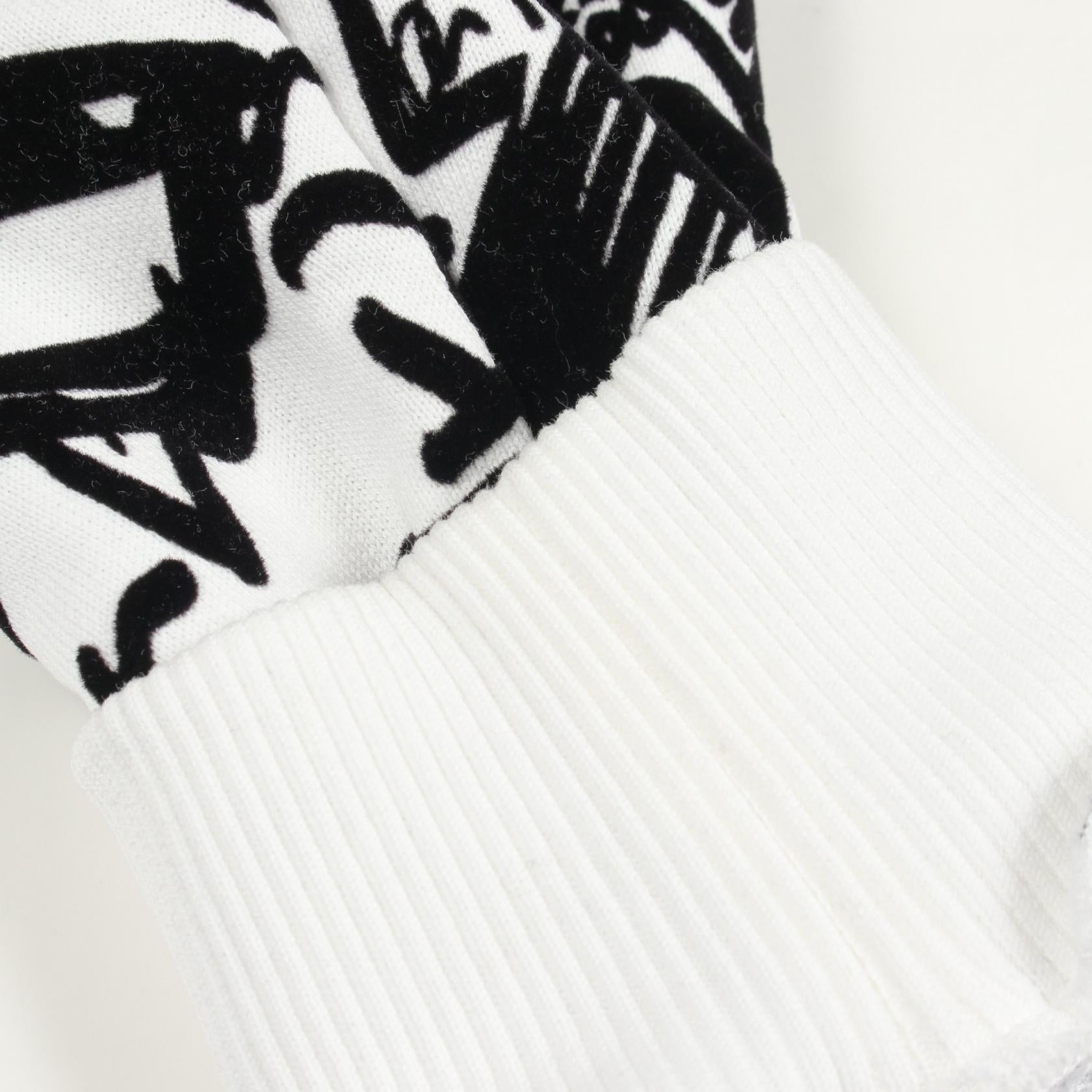 ドルチェ＆ガッバーナ FLOCKED GRAFFITI PRINT コットンパーカー