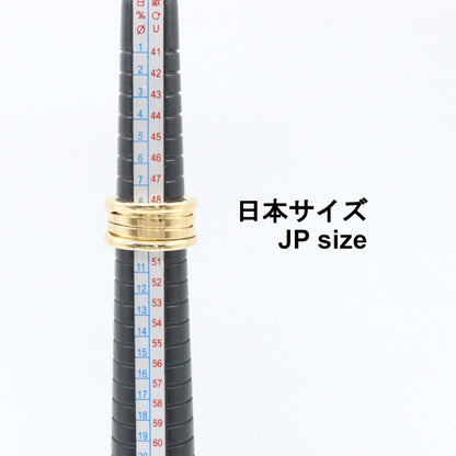 ブルガリ B-zero1 Au750 リング 4バンド 9号