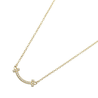 ティファニー Tスマイル ミニ Au750 ダイヤモンド ネックレス