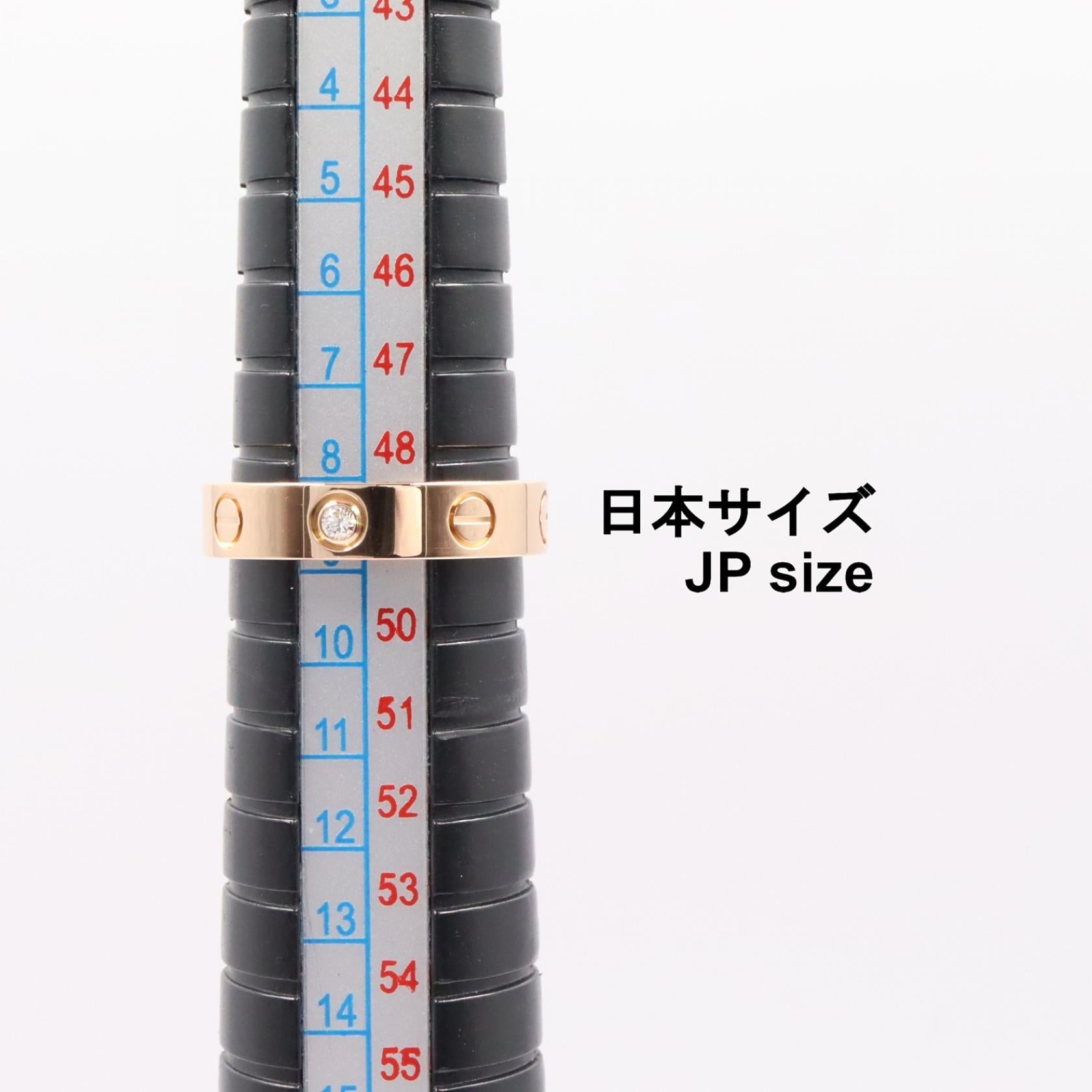 カルティエ ミニラブリング Au750 ダイヤモンドリング 8.5号