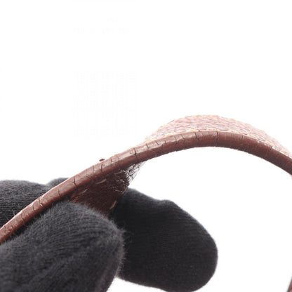 セリーヌ Cマカダム キャンバス レザー ハンドバッグ