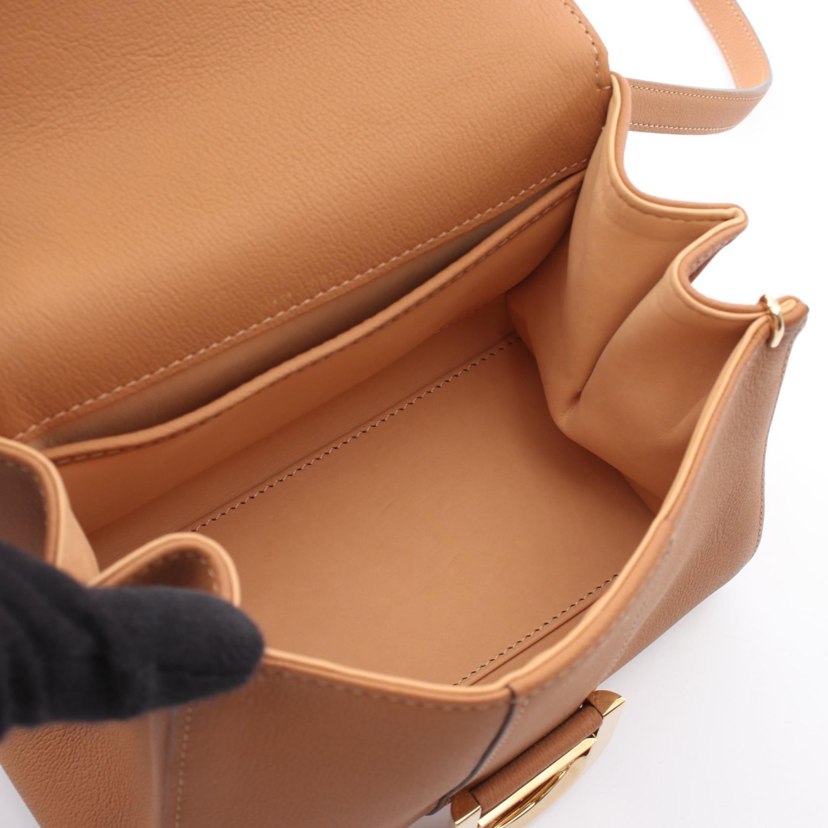 デルヴォーブリヨンミニ レザー2WAYハンドバッグ